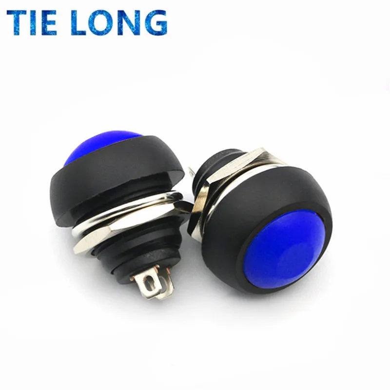 12mm Waterproof Momentary ON/OFF Push Button Mini Round Switch 1A 250V power switch tactile push button switch