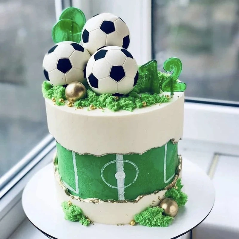 1セットサッカーゲームケーキトッパーdiy子供の誕生日パーティーの装飾キッズ人形玩具サッカーベーキングカップケーキパーティー用品 Cake Decorating Supplies Aliexpress
