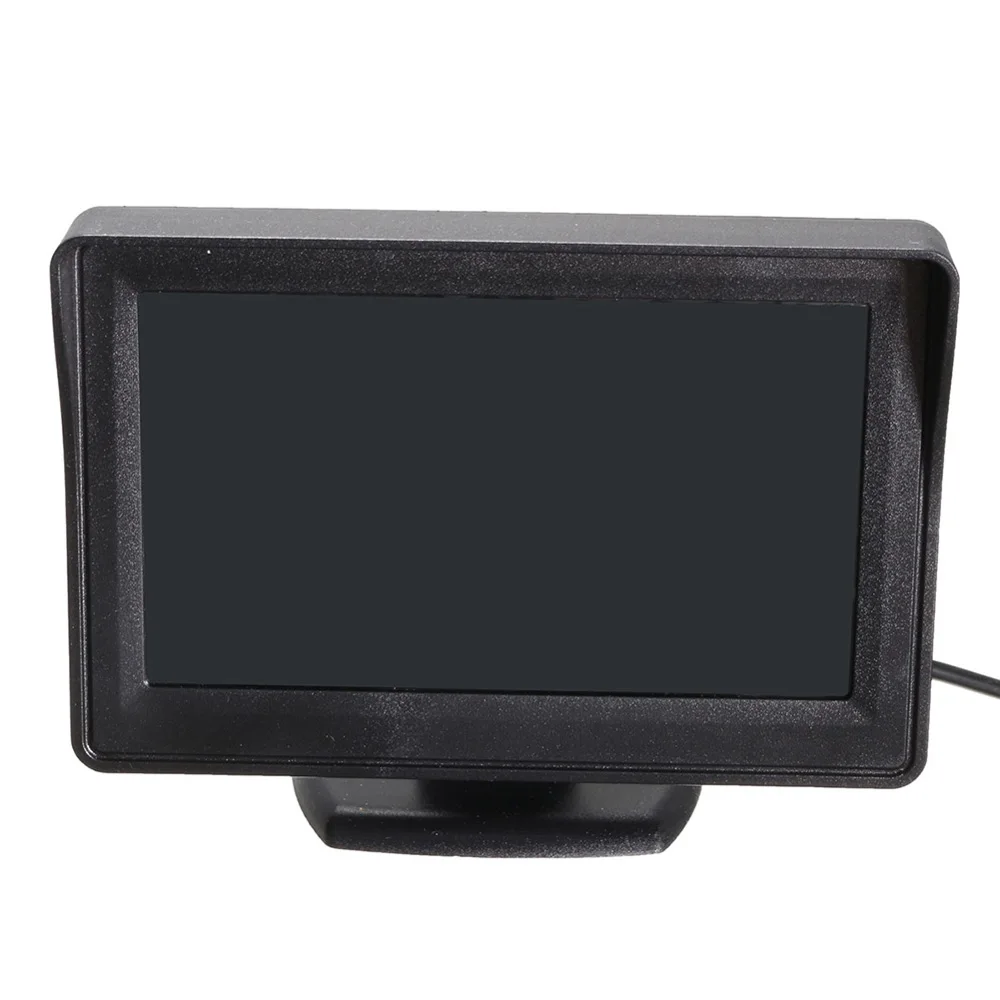 Автомобильный монитор заднего вида lcd Замена ночного видения резервного копирования Универсальный черный