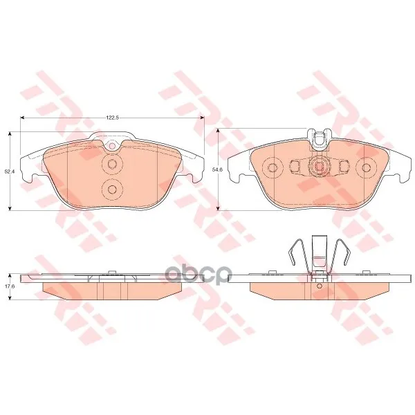 Колодки Тормозные Mercedes W204/X204 07- Задние Trw/Lucas Gdb2051 TRW/Lucas арт. GDB2051