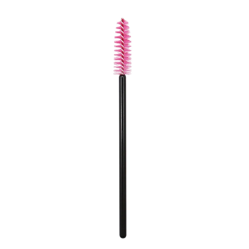 50pcs black pink 1/50 шт одноразовые нейлоновые палочки для туши для ресниц синие золотистые синие ручки кисти для ресниц кисти для макияжа Инструменты для наращивания ресниц - Handle Color: 50pcs black pink