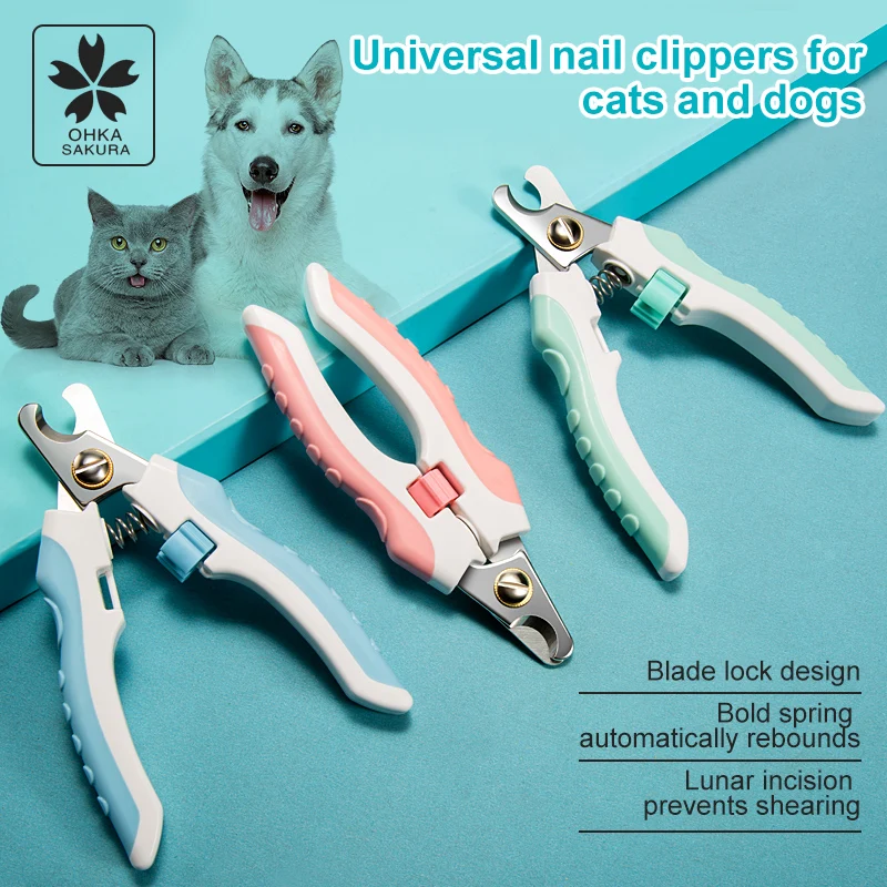 Manufacturer Stainless Steel Animal Dog Cat Nails Scissors Cutter Home Grooming Toe Care Tools for Pet