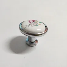 Шкаф современный минималистичный яркий хромированный керамический с одной ручкой с одним отверстием тюльпан шкаф двери зеленый старинный пасторальный стиль Европейский Sty