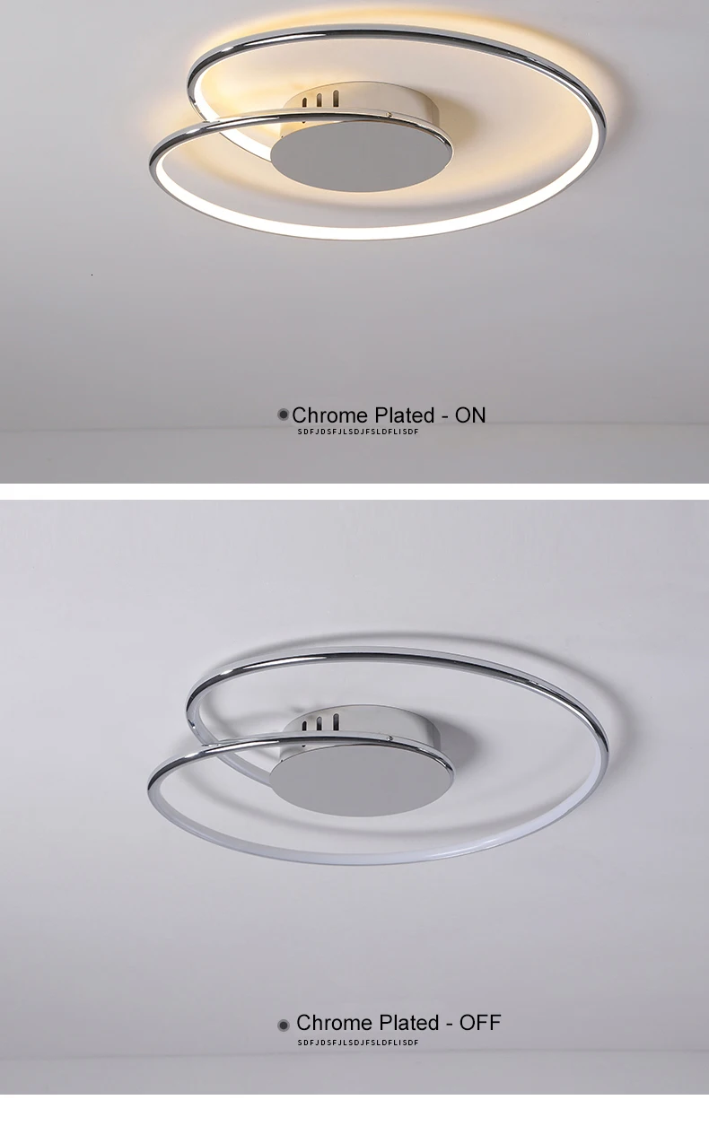 Горячие Современные светодиодные потолочные лампы для спальни Кабинета plafon led techo 110 V-220 V хромированный/позолоченный потолочный светильник lustre fixtues