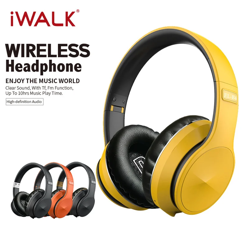 IWALK Wireless Headphones Bluetooth 5 0 HIFI Subwoofer Earbuds Foldable Sport Business Earphones for Apple Huawei Samsung Xiaomi