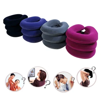 

Cervical Traction Neck Device For Head Neck Pain Spine Alignment Pillow NShopping