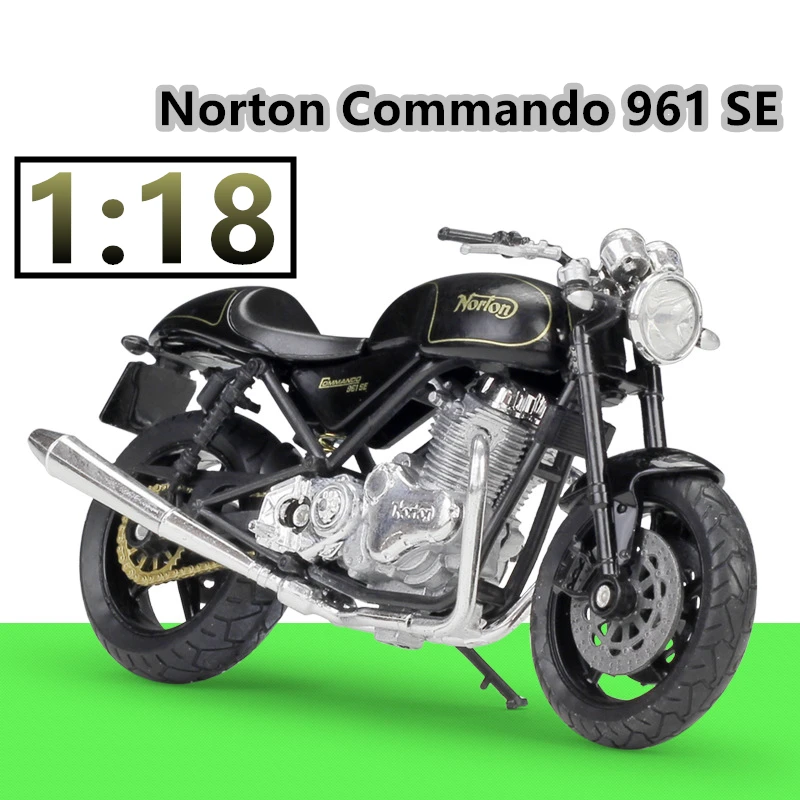 WELLY 1:18 Norton Commando 961 SE литье под давлением модель мотоцикла из сплава игрушка для детей подарок на день рождения Коллекция игрушек