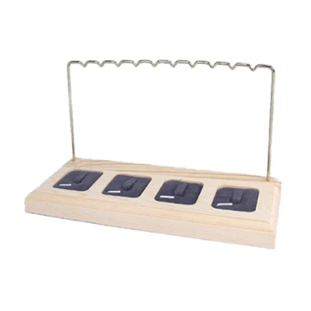 

Jewelry Tree Stand White Metal and Wood Basic Storage Necklaces Bracelets Earrings Holder Organizer Jewelry Display