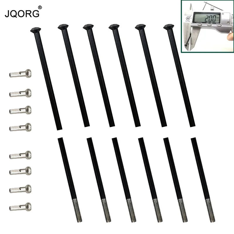 Radios acero 304 para bicicleta de montaña, piezas de rueda de bicicleta de Color negro, 56 piezas por lote|Radio de bicicleta| AliExpress