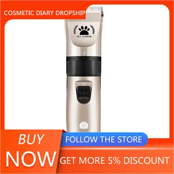

Pets shaver Metal Professional Hair Clipper Electric Cordless Hair Grooming Home Haircut dog grooming shaver electric hair trimm
