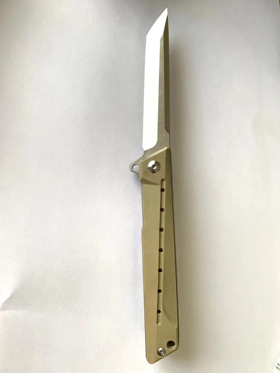 Новейший складной нож D2 лезвие G10 Ручка Флиппер кемпинг выживания карманные ножи шарикоподшипник Открытый тактический EDC ручной инструмент - Цвет: Светло-зеленый