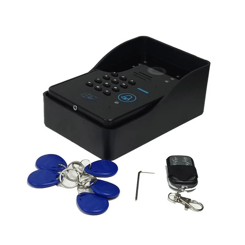 7 дюймов беспроводной Wifi RFID пароль видео телефон двери дверной звонок Домофон Система с проводным IR-CUT 1080P Проводная камера ночного видения
