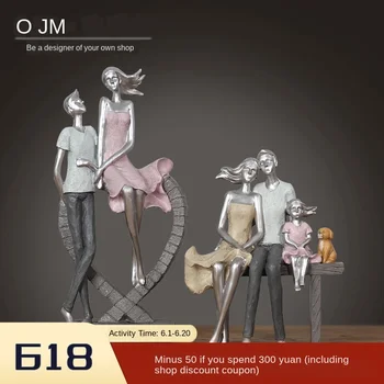 

Gift for Wedding Best Friend Northern European Modern TV Cabinet Children's Room Happy Family Living Room Decoration