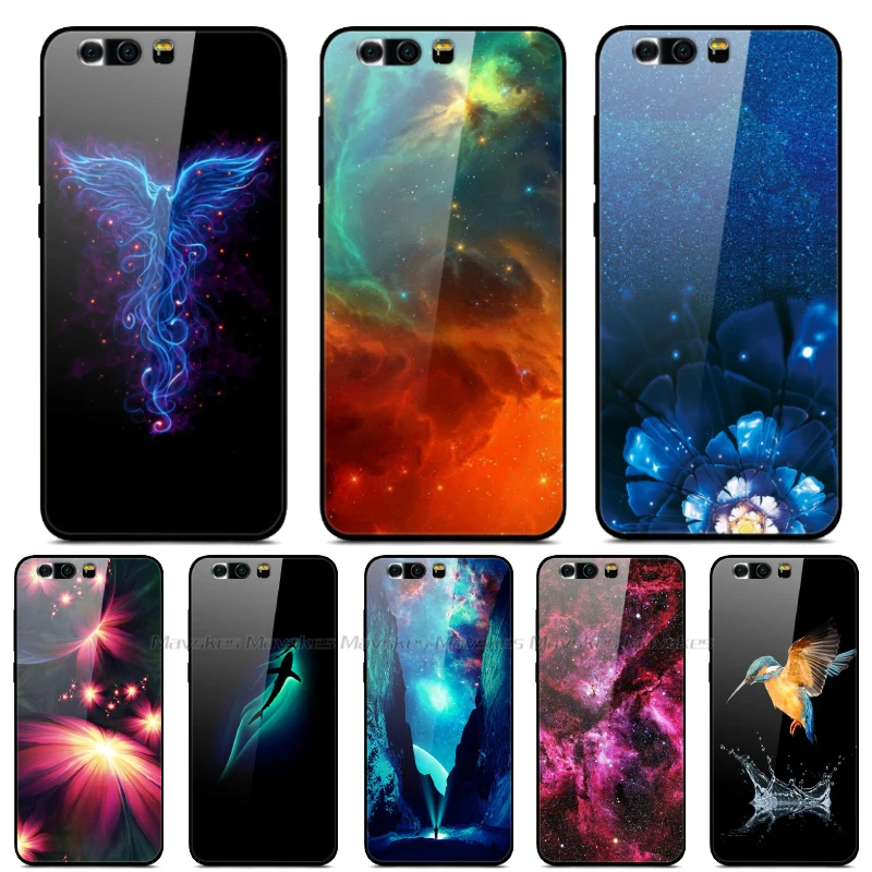 Чехол из закаленного стекла для телефона Huawei Honor 9 Lite жесткий чехол-накладка premium