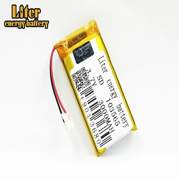 

1/2/4Pcs 103565 3.7 V lithium polymer battery 3000 mah DIY mobile power charging treasure battery For DVD GPS Camera E-book