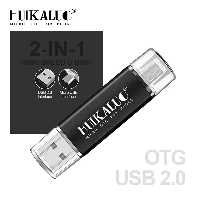 Цветной OTG USB флэш-накопитель micro otg 16 ГБ 32 ГБ Флешка 4 Гб 6 ГБ 64 Гб U диск USB флэш-накопитель для компьютера/Android телефона - Цвет: Черный