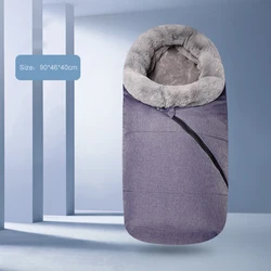 OIMG Newborn Baby Stroller Wrap Sleeping Bag Blanket Footmuff Thick Crochet Swaddle Sleeping Bags Baby Sleep Sack Socks