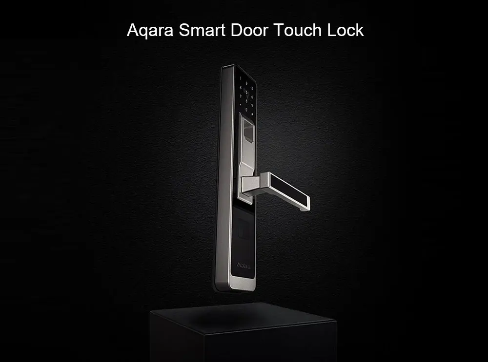 Aqara S1 умный Дверной сенсорный замок ZigBee соединение для домашней безопасности анти-подсмотреть дизайн Поддержка IOS Android пароль отпечатков пальцев