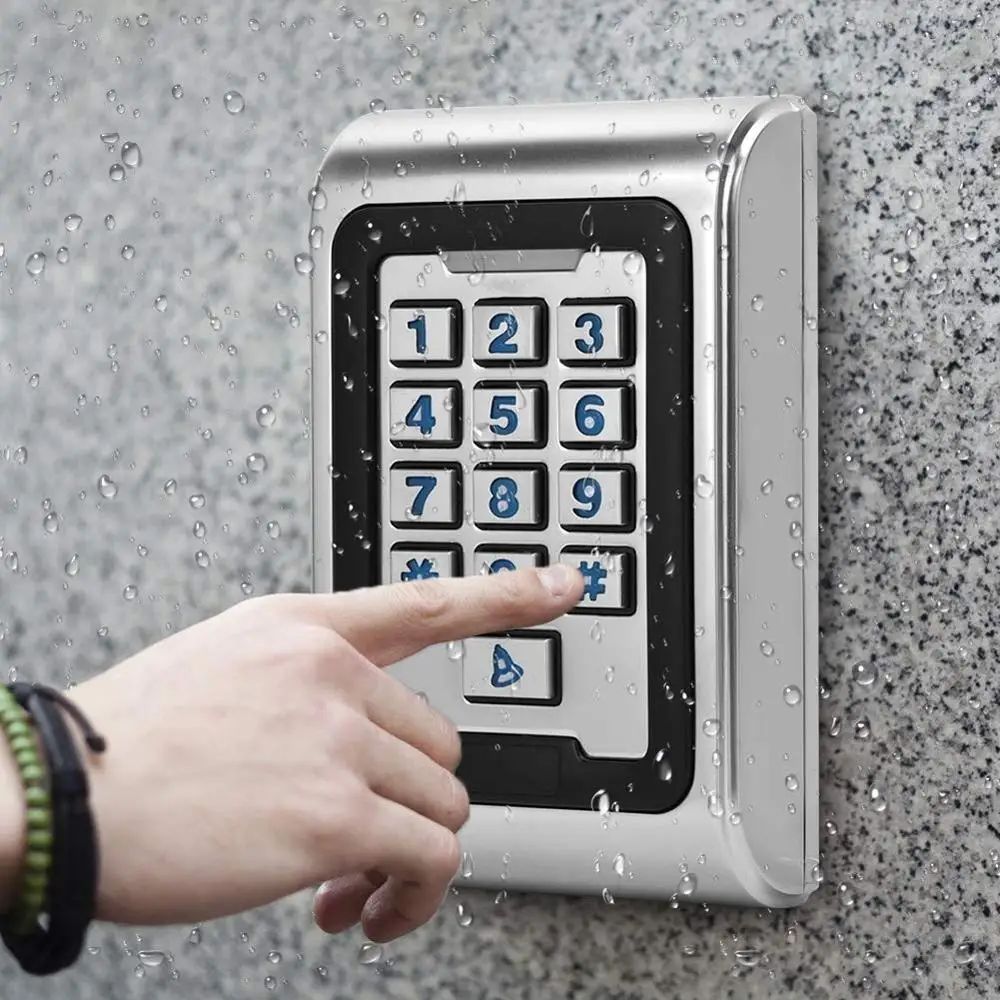 

IP68 Waterproof Metal Case 125KHZ RFID Keypad Single Door Stand-Alone Access Control Machine Wiegand 26 2000 users