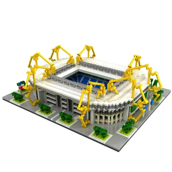 

International AC Milan Borussia Dortmund Football Club Signal Iduna Park Stadium DIY Mini Diamon Building Blocks Brick Toy