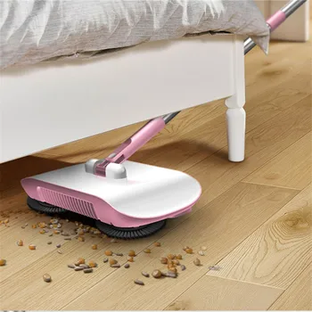 

Hand Push Sweeper Creative 360 Degree Rotating Magic Long Handle Automatic Broom Tools Household Multi-function Mopping Machine