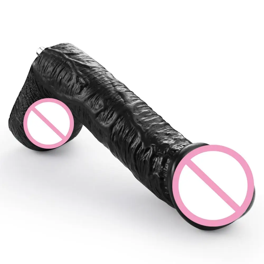 Metal Sex Machine Attachment ANNGEOK Realistic Huge Thick Dildo for Women Vagina Stimulation Men Dildo Sex Toy AN-S4