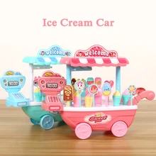 Мини мороженое конфеты тележка дом автомобиль Корзина Коробка для хранения DIY ролевые игры игрушки для детей развивающие игрушки