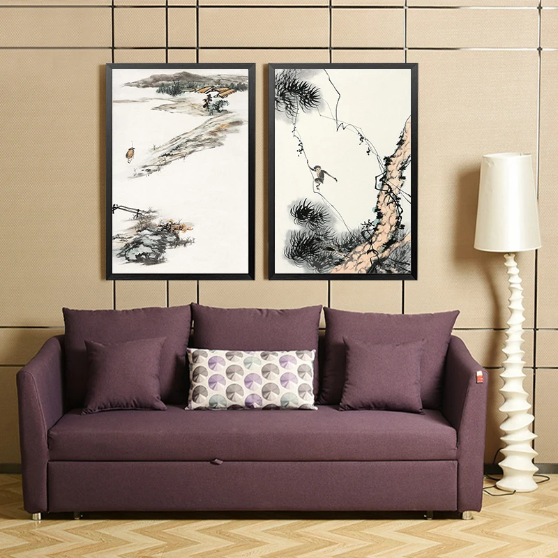 

paint by number art painting by numbers Hand-painted Chinese painting Zhang Daqian works home corridor decorative painting