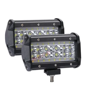 

Three Rows 72W Car LED Spotlights Fog Lights Long Strip Lights Cross-Country Truck Front Bar Lights Roof Lights Led Work Lights