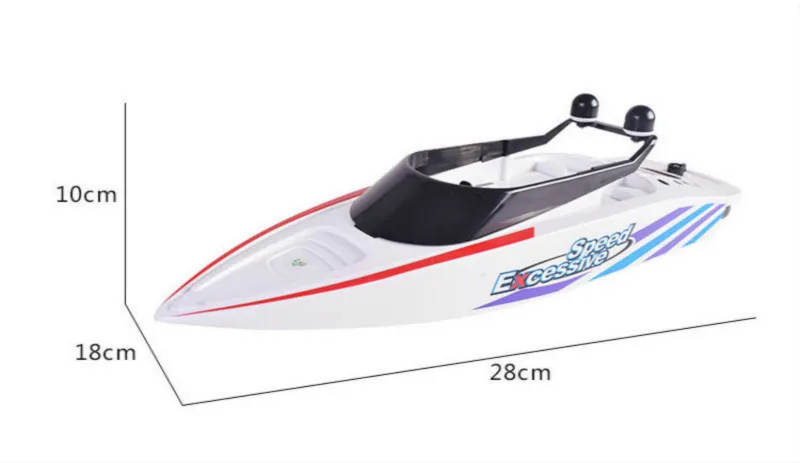 Высокая Скорость RC лодка 15км/ч 2,4 ГГц 4 канала Электрический Workbale на воде Радио пульт дистанционного управления Управление гоночная игрушка для детей лучший подарок