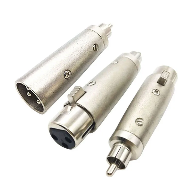 RCA штепсельная вилка 3Pin XLR гнездо/штекер Адаптер микрофон усилитель миксер аудио