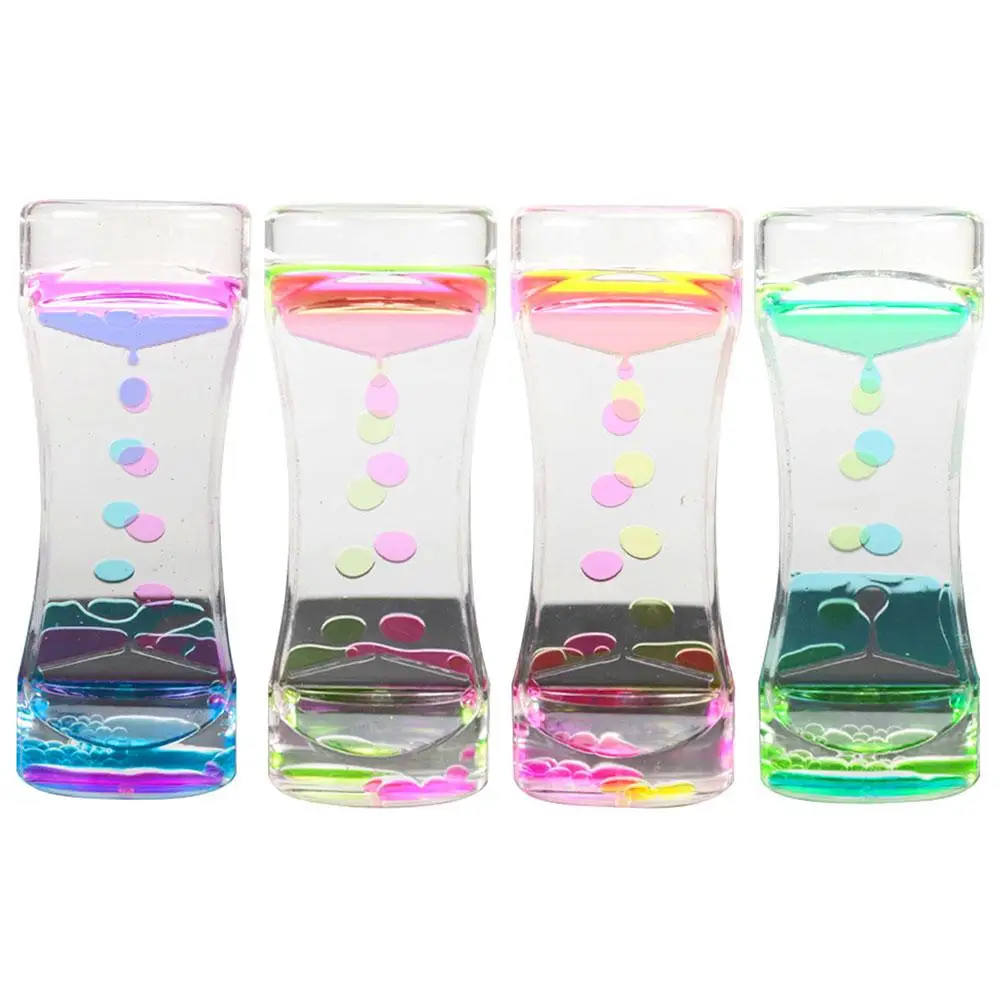 Acrylic Drip Oil Hourglass Liquid Motion Bubble Floating Timer Home Decor | Дом и сад