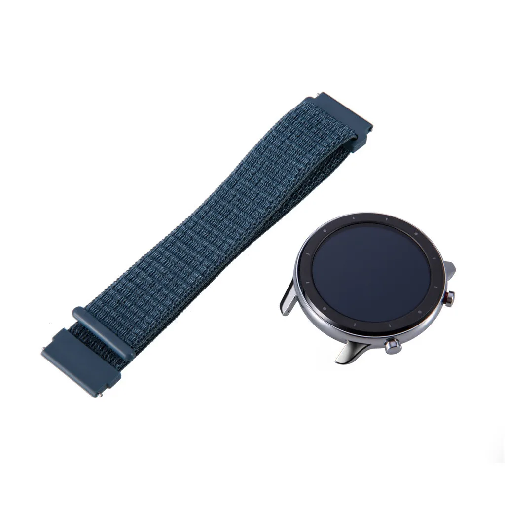 OMESHIN нейлоновая плетеная лента браслет для Amazfit GTR часы 22 мм, 47 мм/TicWatch E2/S2 Удобная воздухопроницаемость 731#2