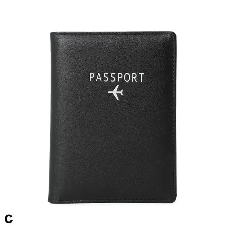 Чехол для паспорта, органайзер для паспорта, Женский чехол из искусственной кожи, чехол для паспорта, чехол для карты, сумка для билетов - Цвет: C