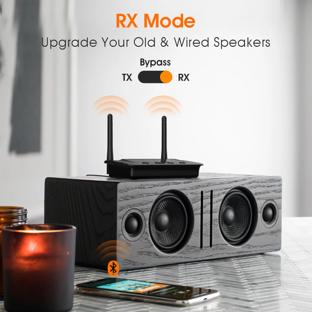 Compatível com Bluetooth para tv Fone de Ouvido Transmissor Aptx ll hd Ótico - Rca 3.5mm Aux Adaptador pc 1mii B03-receptor 5.0 - Image 4
