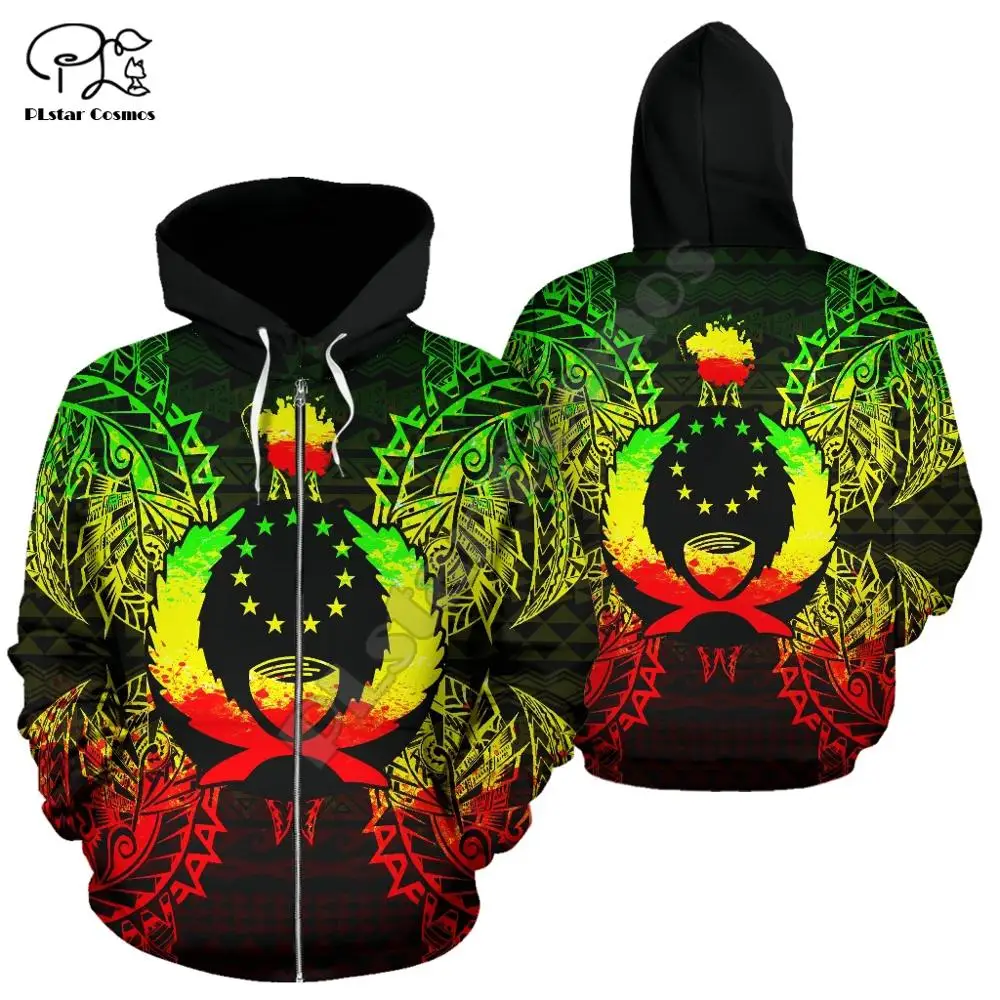 NewFashion Island Country Flag Pohnpei Polynesian Culture Retro Tattoo Tracksuit Men/Women Pullover Harajuku 3DPrint Hoodies A-7