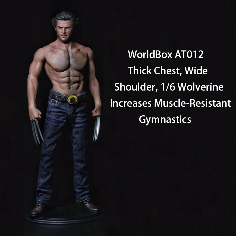 ELEVEN Wolverine Wolf Uncle Young Ed. Head sculpture World Box AT012 1/6 мускулистое тело широкое плечо мышечная сильная мужская фигура - Цвет: headbody