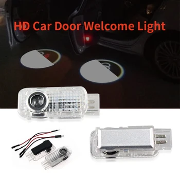 

2X Car Door Welcome Light LED Lamp Laser Ghost Shadow Projector LOGO Light For A-udi A6L A4L Q5 Q3 Q7 A5L Universal Car Styling