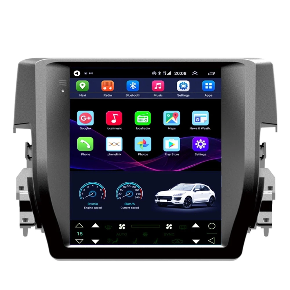 Автомагнитола Tesla для Honda Civic 9 7 2016 дюйма Android GPS 4g Lte | Автомобили и мотоциклы