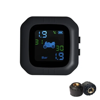 

Motorcycle Wheel Tire Pressure Wireless Monitor Sensor System TPMS Tool Durable Durable And Practical