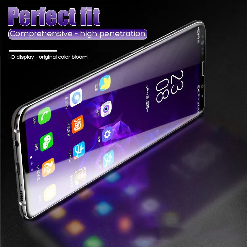 35D полностью изогнутое закаленное стекло для samsung Galaxy S8 S9 Plus Note 8 9 Защита экрана для samsung S6 S7 Edge S8 защитная пленка