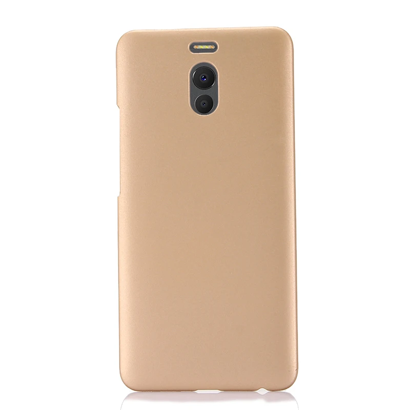 Жесткий матовый чехол из поликарбоната для Meizu M6 Note, Противоударная задняя крышка для Meizu Note 6, Защитный Тонкий чехол для телефона s - Цвет: Gold