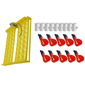 

1Pcs 48 Eggs Automatic Incubator Egg Tray Egg Incubator 220V & 24 Pcs Poultry Waterer, Automatic Drinking Water