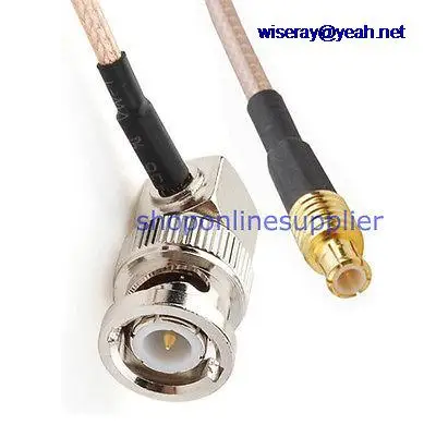 

DHL/EMS 50pcs 8inch RF coaxial cable BNC male right angle to MCX male RG316 -A7