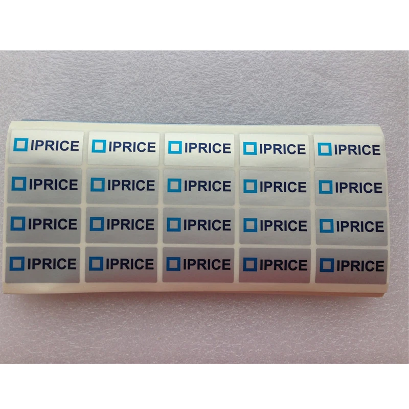 1000pcs 40x20mm 사용자 정의 인쇄 브랜드 애완 동물 비닐 실버 보증 Void 셀프 접착 스티커 보안 포장 Void Open Label