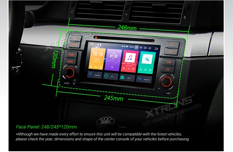 Discount 7" Android 9.0 Pie OS Car DVD Multimedia GPS Radio for BMW E46 1998-2006 & BMW E46 M3 2000-2006 with 4G/3G/WIFI Internet Support 5