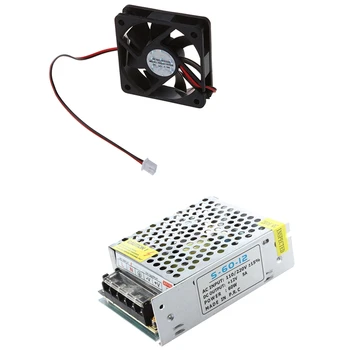 

1x 12V 5A Switching Power Supply for LED Strip Light & 1x DC 12V 2Pins Cooling Fan 60mm x 15mm for PC Computer