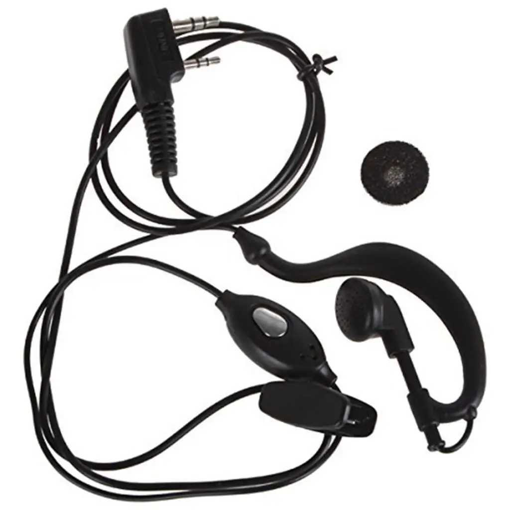 20 штук G Форма ушной зажим наушник гарнитура микрофон один провод для Kenwood 2 Way Радио Walkie Talkie
