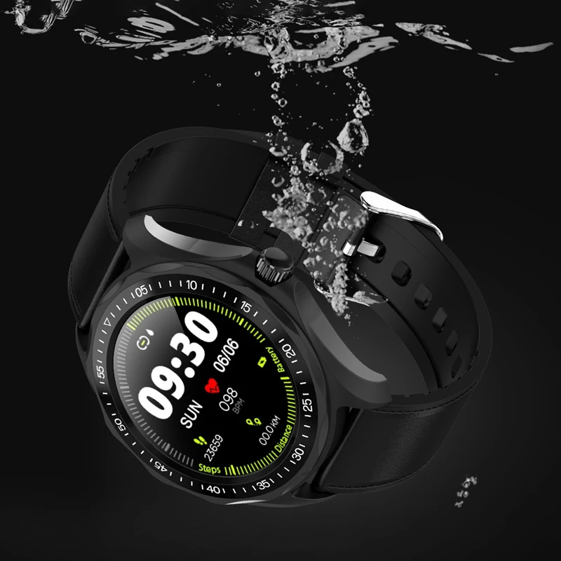S09 Smart Watch Men Full Round Press Screen IP68 Waterproof Smartwatch Bluetooth Call/SMS Remind Clock for Android IOS