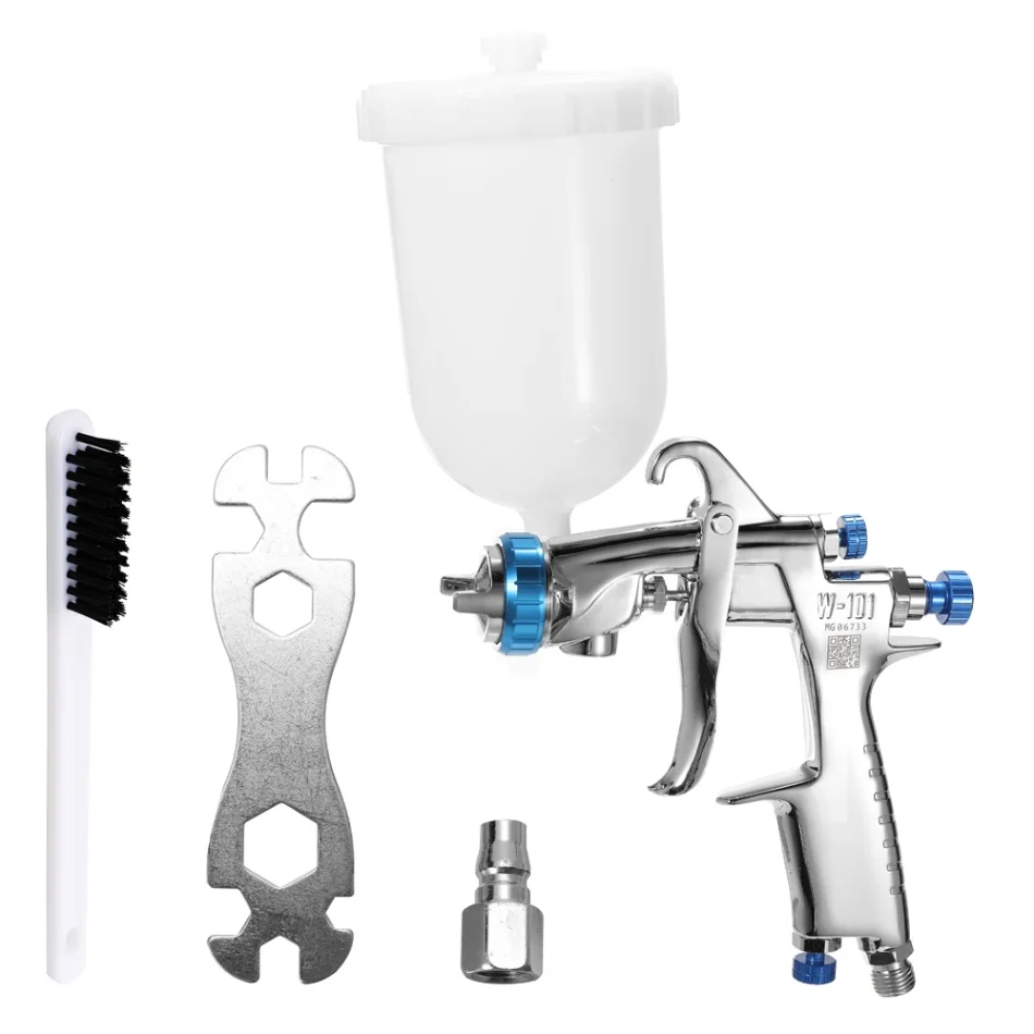 1.8mm nozzle Профессиональный распылитель воздуха из нержавеющей стали DIY пистолет для татуажа ручной распылитель инструмент для рисования с гравитационным питанием жидкость чашка - Цвет: 1.8mm nozzle